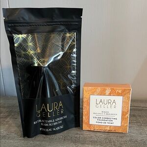 Laura Geller Kabuki Brush and Light Foundation Set